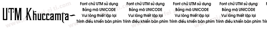 UTM Khuccamta字体转换